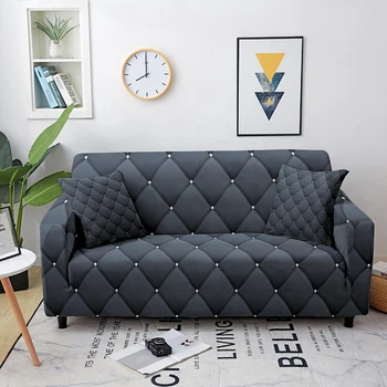 Геометрический эластичный чехол для дивана для гостиной на 1/2/3/4 места, эластичный чехол для дивана, секционный чехол, L-образный чехол для дивана Funda, чехол для дивана