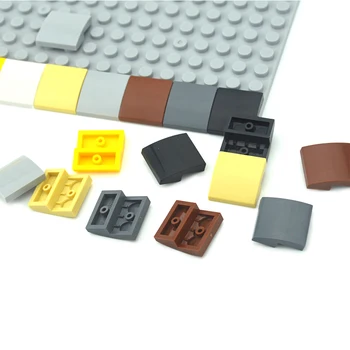 50 шт. Изогнутые под наклоном строительные блоки 2x2x2 / 3, плитка, частицы, обучающие детали MOC, игрушка, совместимая со 15068 кирпичами