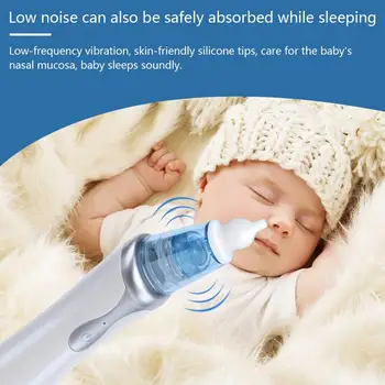 Новейший детский назальный аспиратор, Безопасный электрический Очиститель для носа, Аксессуары для ухода за ребенком, присоска для соплей для новорожденных мальчиков и девочек