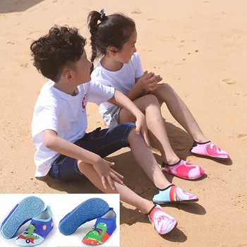 Детская Мягкая пляжная обувь, прилипающая к коже, Дышащая обувь для дайвинга на мягкой подошве, обувь для плавания, Снаряжение для водных видов спорта