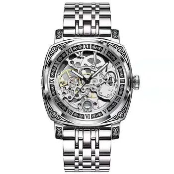 Классические Брендовые резные часы, полностью автоматические мужские часы, Выдолбленные Модные Механические часы, Роскошные МУЖСКИЕ часы Reloj Hombre