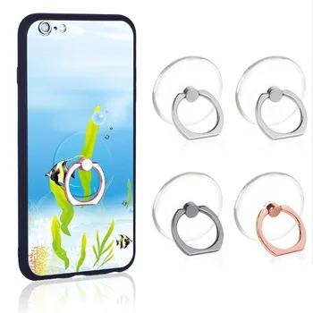 Прозрачная подставка для кольца для мобильного телефона с поворотом на 360 °, прозрачная подставка для пальцев, совместимая с iPhone или чехлом для телефона