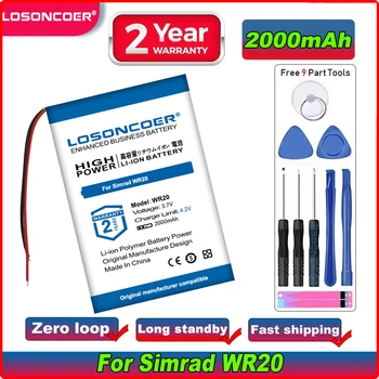 LOSONCOER 2000 мАч для батареи дистанционного управления Simrad WR20