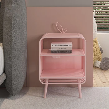 Скандинавский Свет, Роскошные Прикроватные тумбочки из железа, современная минималистичная мебель для дома, Прикроватная тумбочка для спальни, креативный Мини-шкаф для хранения вещей