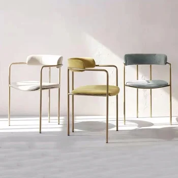 Роскошная минималистичная Современная кухня из кованого железа, Обеденные стулья для столовой, Дизайнерская мебель в скандинавском стиле, Кресло Sedie Furniture