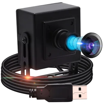 Веб-камера ELP 13MP mini USB с бесплатным драйвером 100-градусная веб-камера без искажений USB для ПК
