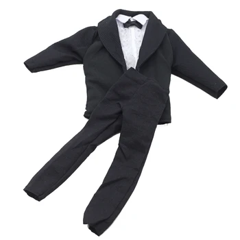 Модный официальный деловой костюм, галстук-смокинг, черное пальто, наряд для свадебной вечеринки, одежда для кукол Baribie Ken, аксессуары для кукол, игрушки