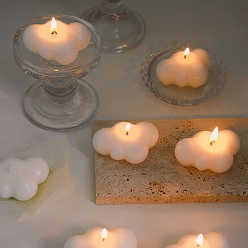 Силиконовая форма для свечи в форме 3D облака, Милая Форма для изготовления мыла, Шоколадный мусс, Форма для ароматических свечей, Подарок ручной работы на День Рождения, Домашний декор