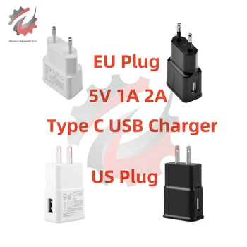 Универсальный 5V 1A 2A Type C USB Зарядное Устройство Для Мобильного Телефона Настенный Дорожный Адаптер Питания Зарядное Устройство EU/US Plug Для Huawei Xiaomi iPhone Samsung