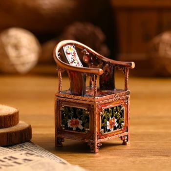 Настольная шкатулка из старинного сплава, Эмалированные поделки, подарки, предметы коллекционирования, декоративная коробка, красные Древние украшения