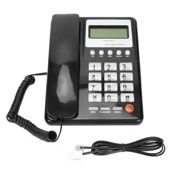 KX‑T8001CID Проводной телефонный идентификатор вызывающего абонента с четким дисплеем с громкой связью Офисный телефон для дома, отеля, офиса