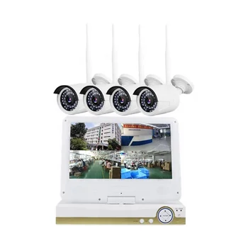 IP-камера bullet 960P h.264 с высокочастотным wifi 4-канальным видеорегистратором с экраном дисплея