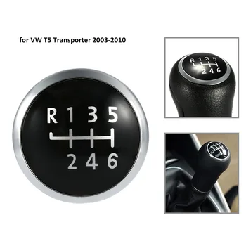 Ручка переключения передач с 6 скоростями, значок, Эмблема, замена крышки ручки для VW T5 Transporter 2003-2010