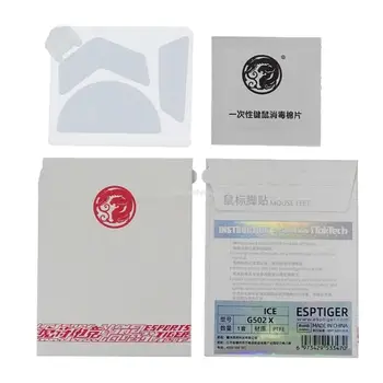 1 упаковка Киберспортивных Коньков Tiger Gaming ICE Version Для Мыши Ножки Мыши Logitech G502X Mouse White Glides Edge