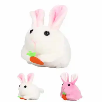 Заводная игрушка Плюшевый кролик Изысканная плюшевая игрушка-кролик в подарок для украшения