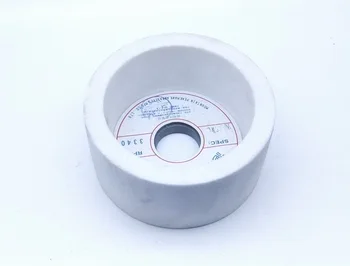 Новый 125 *63*32 мм белый алундовый керамический шлифовальный круг чашечного типа Универсальный шлифовальный круг для закаленной стали, шестерен, винтов и т.д.