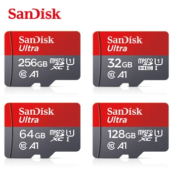 SanDisk Micro tf SD-карта 128 ГБ 64 ГБ 32 ГБ Скорость до 98 МБ / с. Карта памяти Class 10 Флэш-карта A1 TF Card