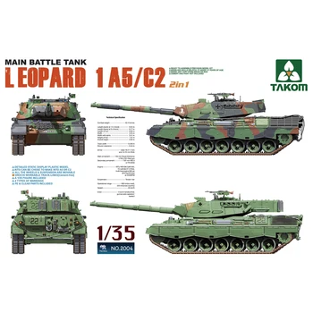 [Takom] № 2004 1/35 Leopard1A5/C2 MBT (Комплект пластиковых моделей)