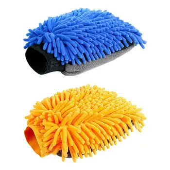 Универсальная рукавица для автомойки Автомобильные Перчатки для чистки из микрофибры Портативный Автомобильный Аксессуар 3 В 1 для двусторонней мойки