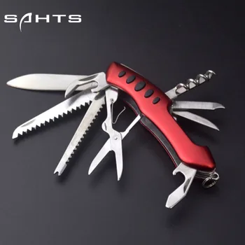 SAHTS TOOL Многофункциональный швейцарский армейский нож, походный нож 11 В 1, походный портативный складной аварийный комбинированный инструмент Fruit Army