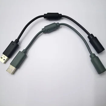 Разделительный Кабель Проводного Контроллера USB-Кабель для Xbox 360 Черный Фирменная Новинка Высокое Качество Проводной Контроллер USB Разъемный Кабель Шнур