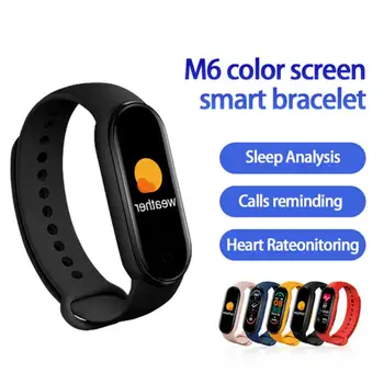 Смарт-часы M6 для мужчин и женщин, фитнес-браслет, трекер, пульсометр, водонепроницаемые спортивные смарт-часы для Xiaomi iPhone Android