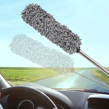 Универсальное средство для чистки автомобиля от пыли из мягкой Микрофибры Регулируемый Уход За Моющими средствами Щетка для вытирания пыли Автомойка Авто Полировка грязи