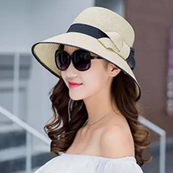 Красивая женская солнцезащитная шляпа, складная декоративная моющаяся женская пляжная шляпа с защитой от ультрафиолета