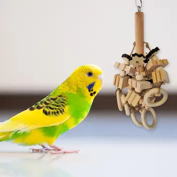Жевательные игрушки для попугаев Защита окружающей среды от разрывания птиц