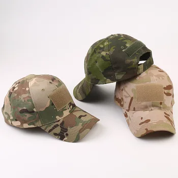 1 шт. Военные бейсболки, Камуфляжная Тактическая рыболовная шляпа, Регулируемые Летние Солнцезащитные шляпы, рыболовные шляпы для мужчин