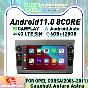 Carplay 7 дюймов 2Din Android 11 Автомагнитола Для Opel GPS Astra Стерео Antara Zafira Corsa Combo Vectra 8G + 128G 4G LTE Стерео Аудио