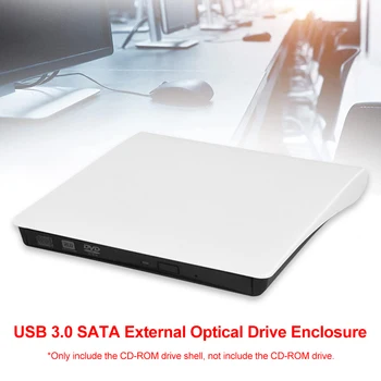 5 Гбит/с 12,7 мм USB 3,0 SATA Внешний DVD CD-ROM RW Плеер Оптические Приводы Корпус Для Портативного Компьютера Без Оптического Привода