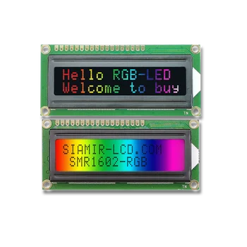 SMR1602L 80*36 мм 18PIN 1602 Точечный Матричный 16x2 Символьный ЖК-Дисплей Модуль Экрана Дисплея С Цветной Подсветкой RGB