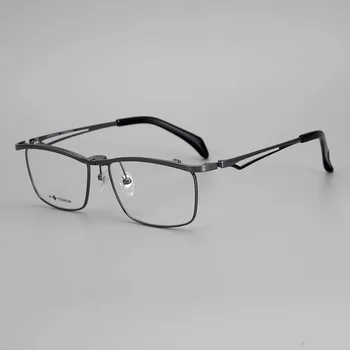 Мода 2023 года оправа для очков из чистого титана высшего качества мужские дизайнерские оптические очки для чтения при близорукости женские персонализированные очки