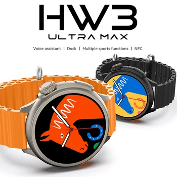 2023 Новые смарт-часы Hw3 Ultra Max серии Ultra Ocean Band 8 Smartwatch Bluetooth Звонки Мужчины Женщины Фитнес-браслет смарт-часы