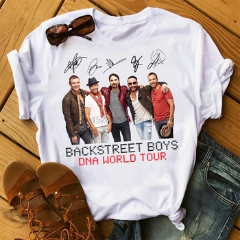 Футболка Backstreet Boys, женские футболки в стиле хип-хоп, модные летние рубашки с коротким рукавом, женская футболка для меломанов