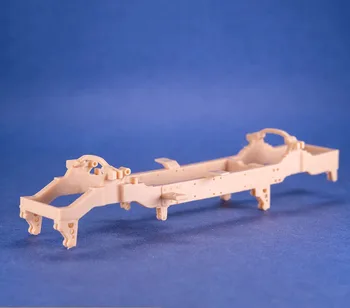Модель шасси автомобиля из смолы 1: 64 Инженерная Рама автомобиля Аксессуары для Гаражной сцены Неокрашенная Белая форма