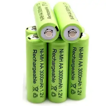 4 ~ 20 ШТ 1,2 В 3000 мАч NI MH AA Аккумуляторные батареи для предварительной загрузки NI-MH Аккумуляторные батареи для повторной загрузки Micrfono De La Cmara