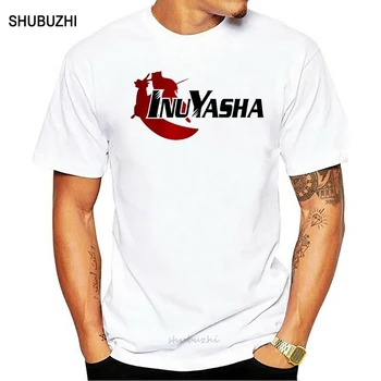 Модный приталенный топ из 100% хлопка InuYasha Classic Shounen, футболка с аниме, футболка с рисунком Манги Румико Такахаши, дизайн футболки