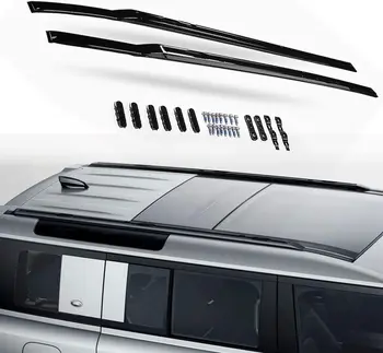 Рейлинговая стойка на крыше, поперечины, алюминиевая верхняя боковая рейка, багажник, подходит для Land Rover 4 двери