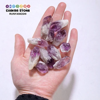 Натуральный камень, Необработанный фиолетовый Аметистовый зуб, Средства духовного исцеления для медитации, Украшения для дома, коллекция Фэншуй