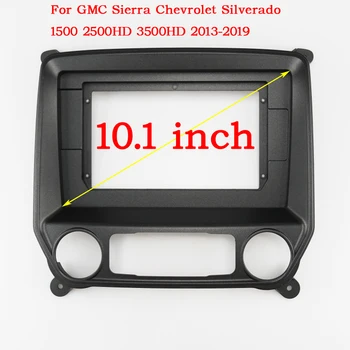 Автомобильный Стерео 2Din Переходник С Фризовой Рамкой Для Chevrolet Silverado 2014 10,1 ”Большой Экран Аудио Приборная Панель Рамка Kitquadro kit