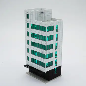 Цветные модели Outland Современное городское деловое здание Высокий офис Железная дорога N-го масштаба