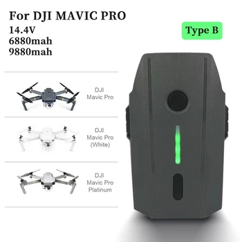 100% Абсолютно Новый аккумулятор Большой емкости для DJI Mavic Pro/Platinum/White Intelligent Flight LiPo 3S 14,4 V 9880mAh