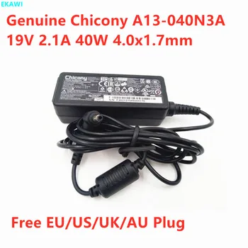 Подлинный Chicony A13-040N3A 19V 2.1A 40W 4.0x1.7mm A040R079L A040R066L Адаптер Переменного тока Для ADP-40PH AB Зарядное Устройство Для Ноутбука мощностью 40 Вт