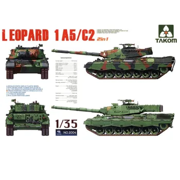 Takom-world 2004 1/35 Масштабная Модель Leopard 1A5/C2 2в1 Основной Боевой Танк В Сборе Конструкторы Для Взрослых Хобби DIY