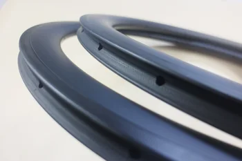 Легкие карбоновые трубчатые диски диаметром 700c 50 мм для шоссейных велосипедов/ велокросса, велосипедных велосипедов с базальтовой тормозной поверхностью.