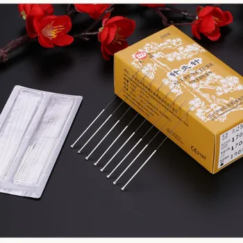Полностью позолоченные иглы для акупунктуры Китайская медицина золотая игла 200 шт. бесплатная доставка