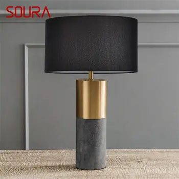 Современная настольная лампа SOURA LED Black E27 Настольные светильники Домашние Декоративные Для фойе гостиной офиса Спальни
