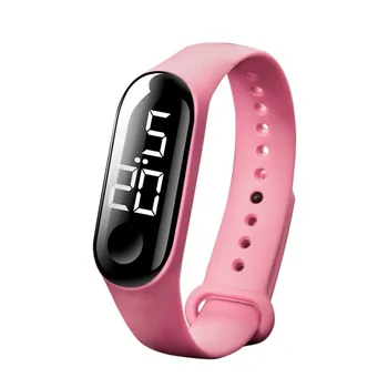 Часы со светодиодным датчиком для электронных видов спорта для мужчин и женщин с ремешком, модные Цифровые наручные часы для любителей спорта, подарочные Цифровые наручные часы